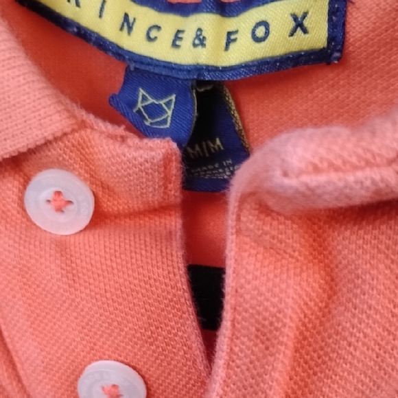 Prince & Fox Pink Polo Shirt with Knit Texture - Picture 1 of 6
